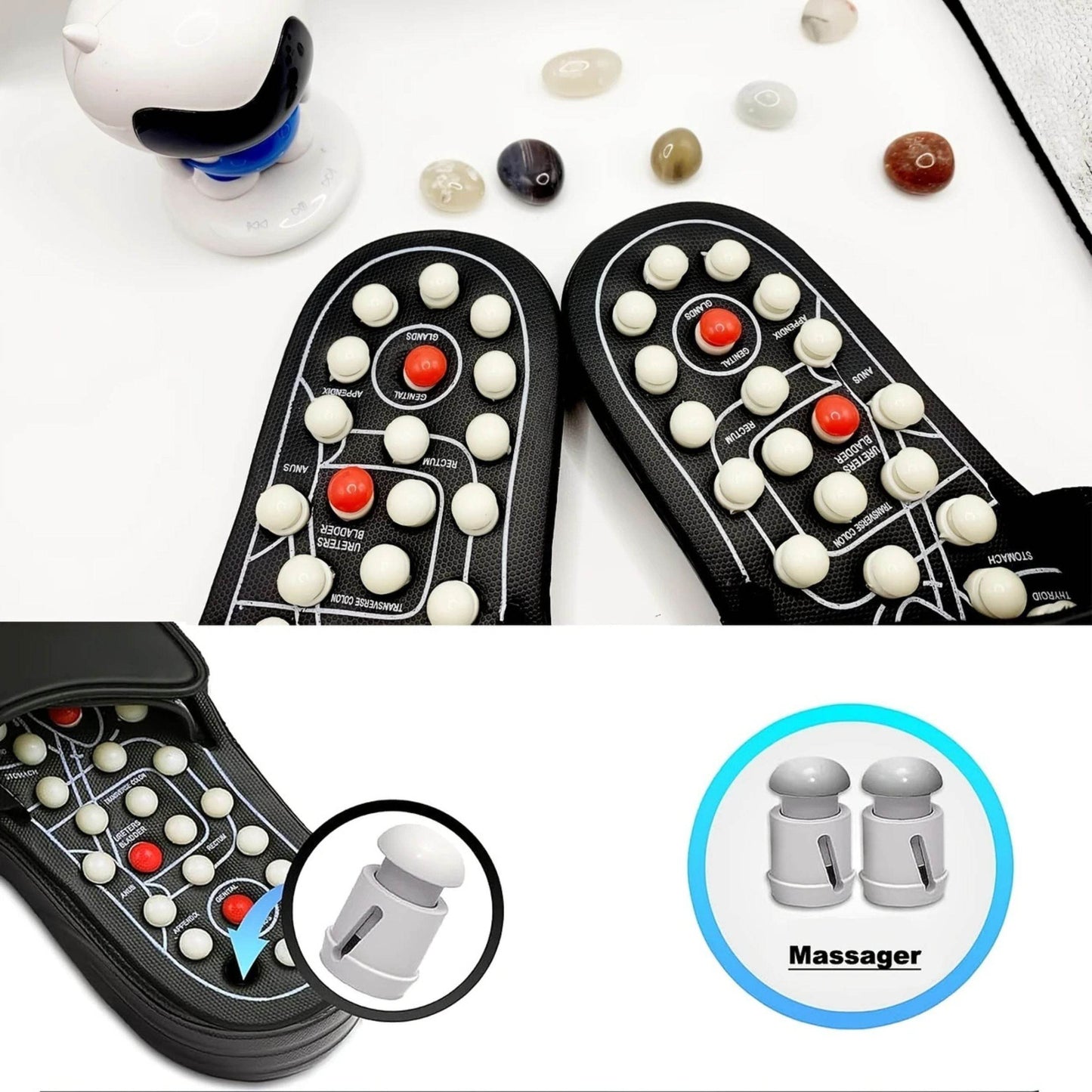 Acupuncture Massage Slippers - RELAXONIK