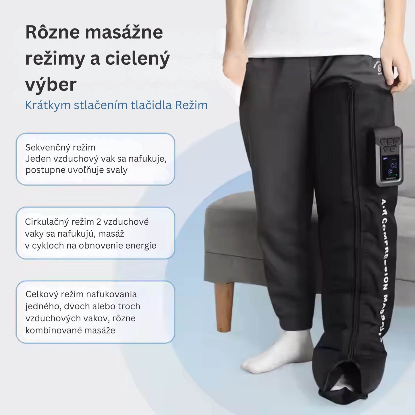Lymphatic Drainage Leg Compression Massager - RELAXONIK