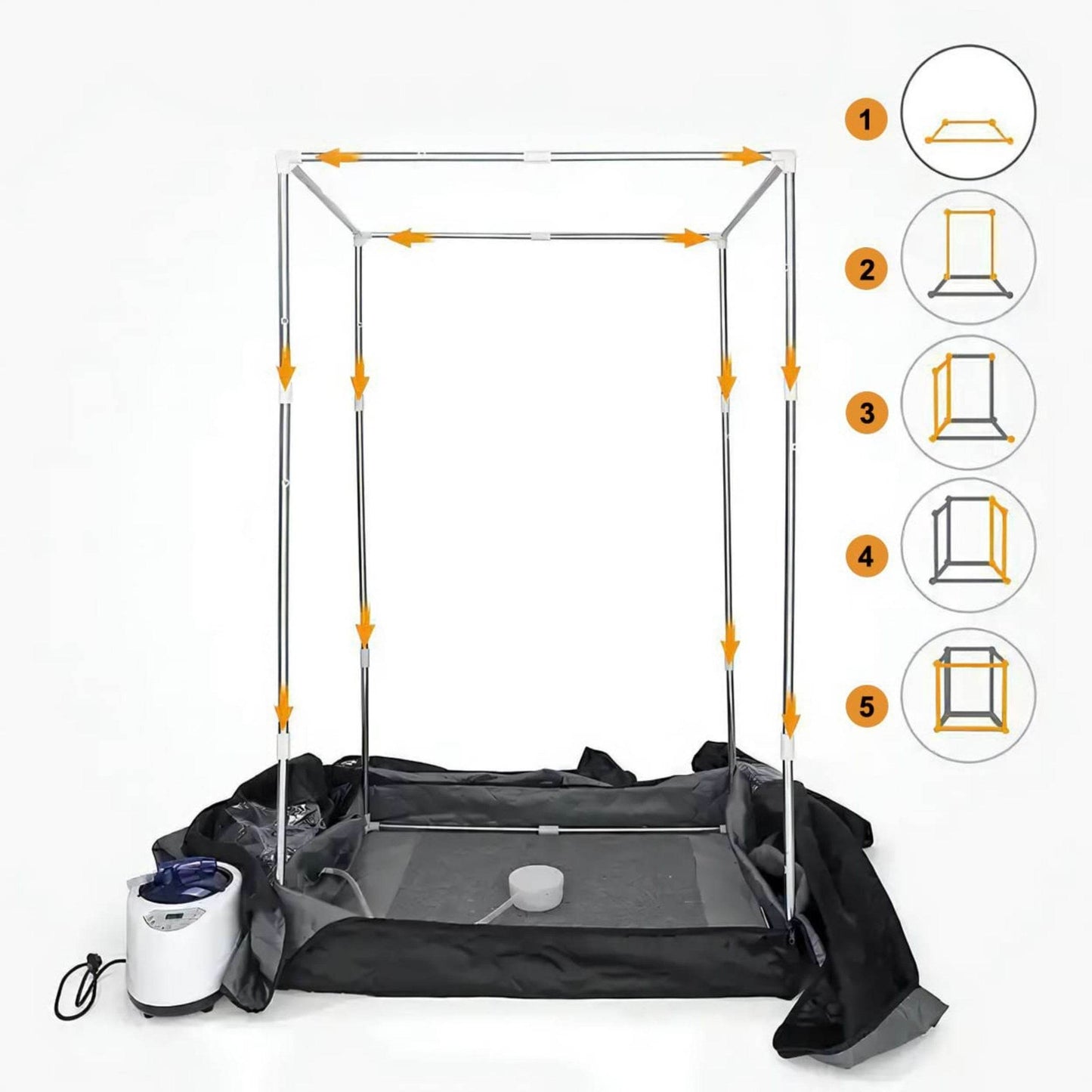 Portable Steam Sauna for Home with Steamer - RELAXONIK