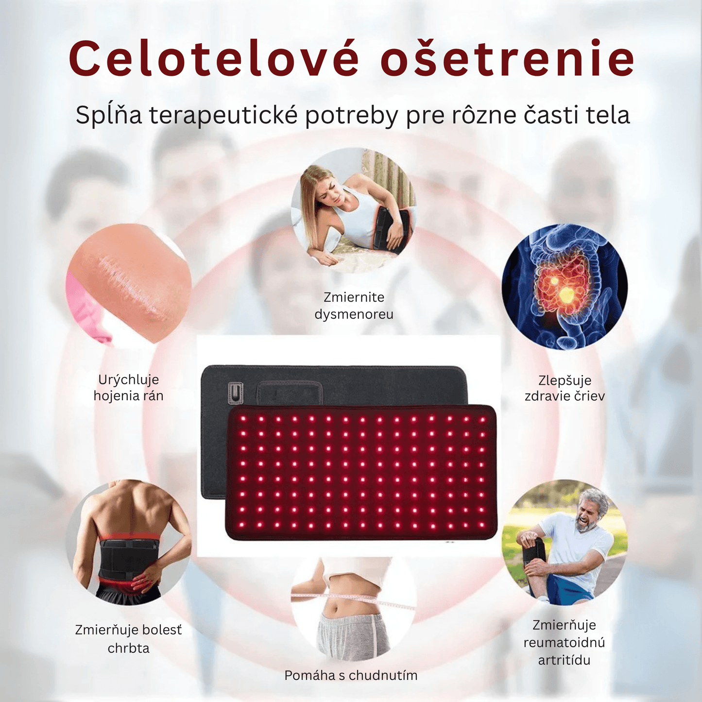 Red LED Light Therapy Belt - RELAXONIK