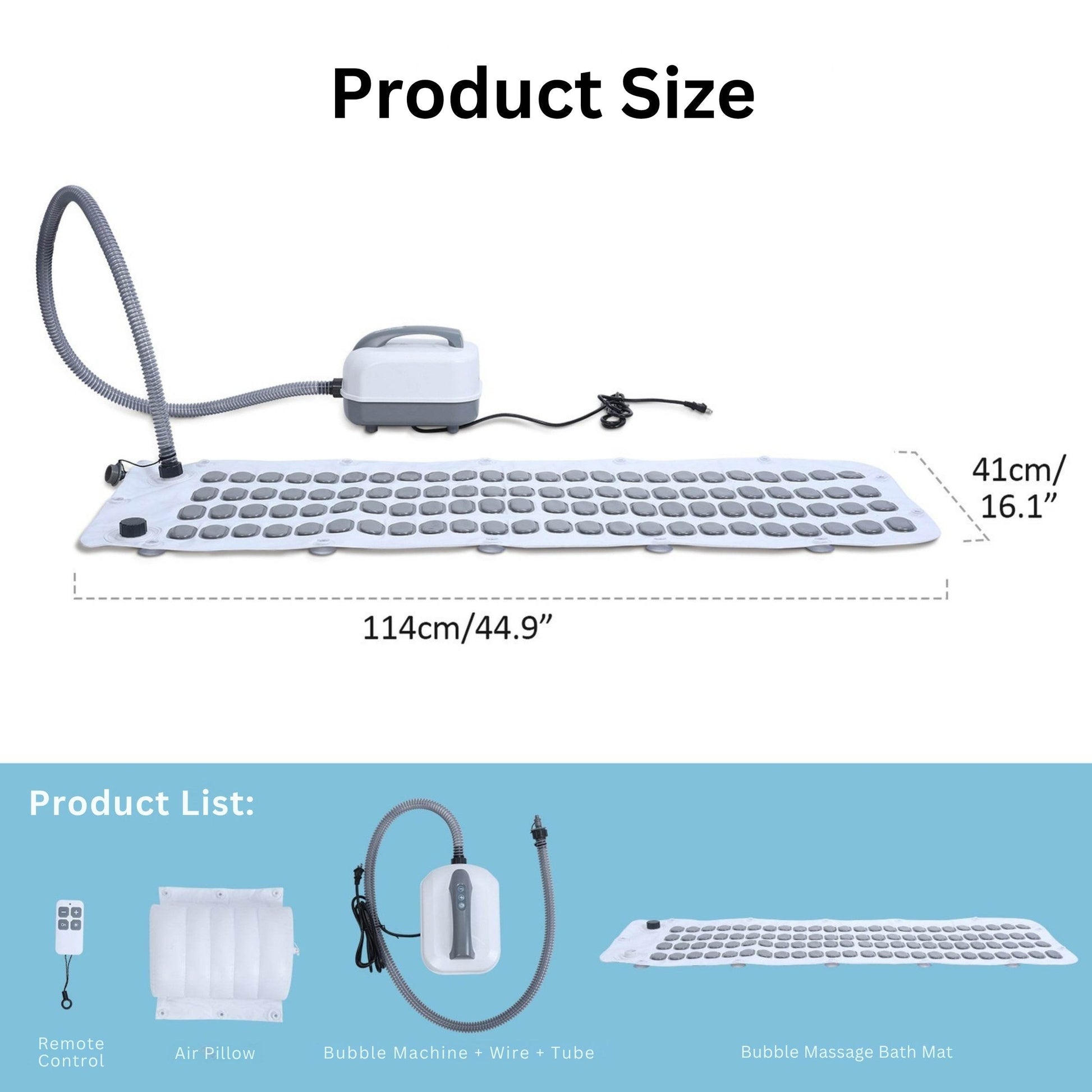 Waterproof Bubble Massage Mat Spa - RELAXONIK