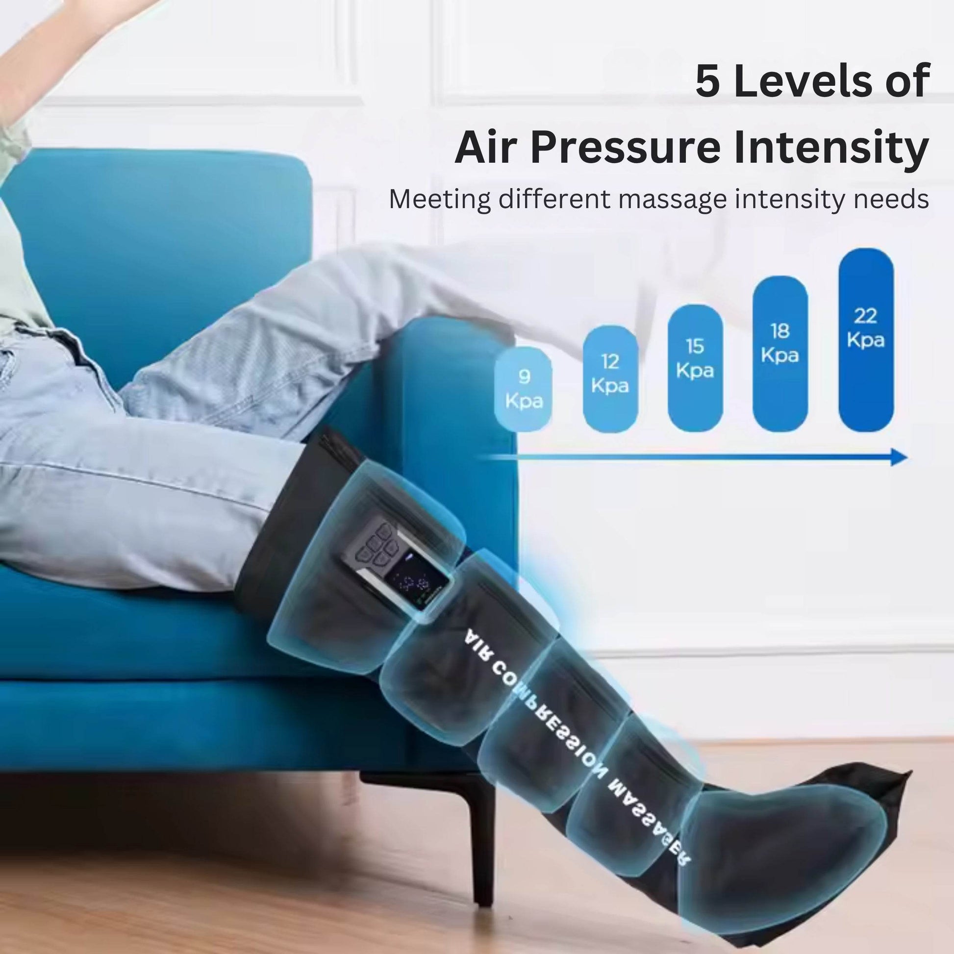 Lymphatic Drainage Leg Compression Massager - RELAXONIK