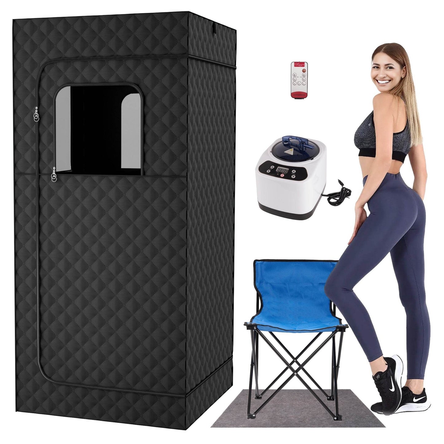 Portable Steam Sauna for Home with Steamer - RELAXONIK
