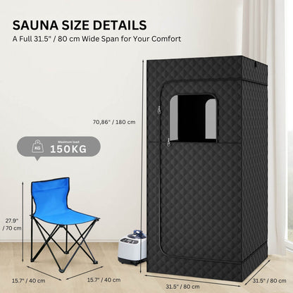 Portable Steam Sauna for Home with Steamer - RELAXONIK