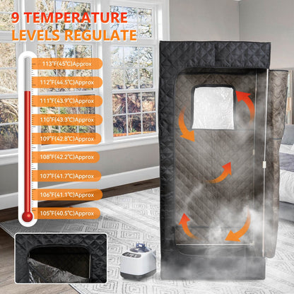 Portable Steam Sauna for Home with Steamer - RELAXONIK