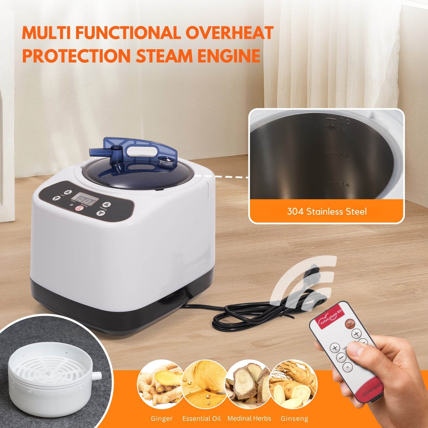 Portable Steam Sauna for Home with Steamer - RELAXONIK