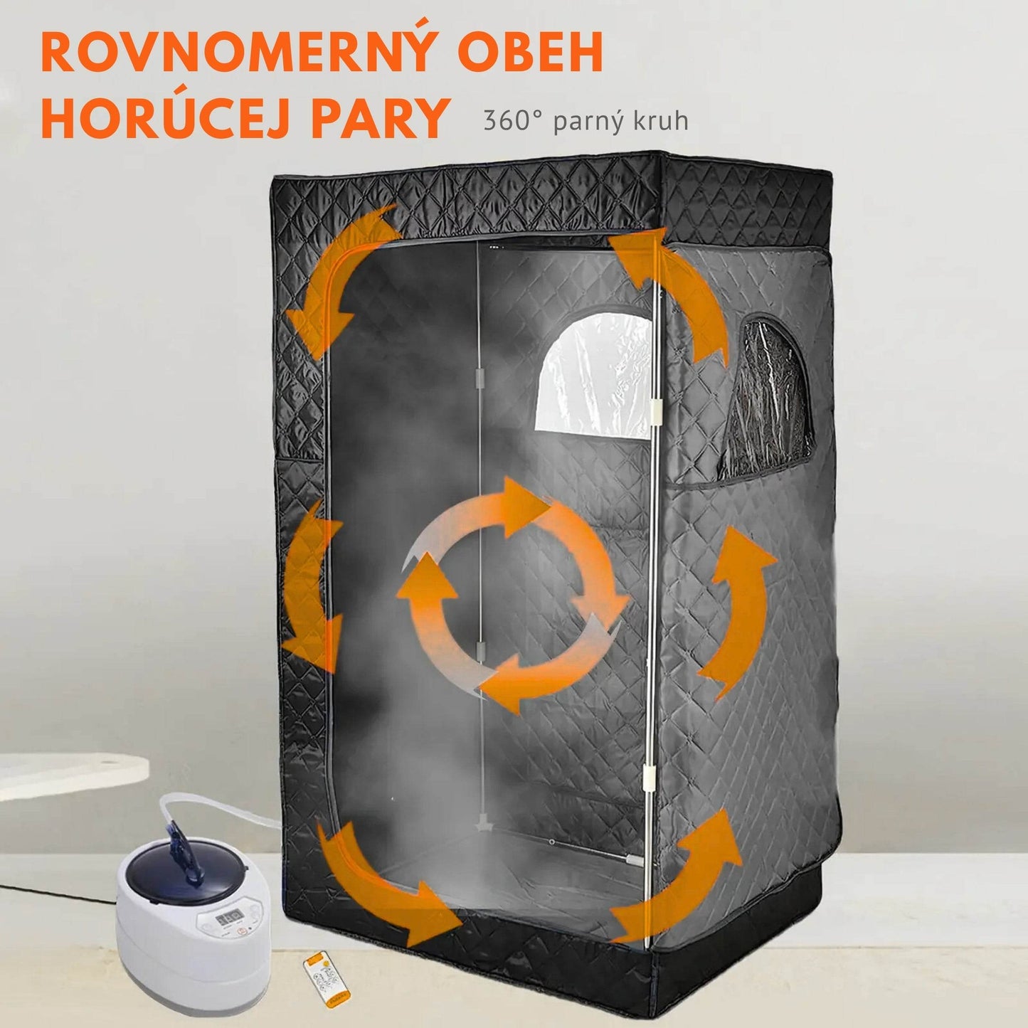 Portable Steam Sauna for Home with Steamer - RELAXONIK
