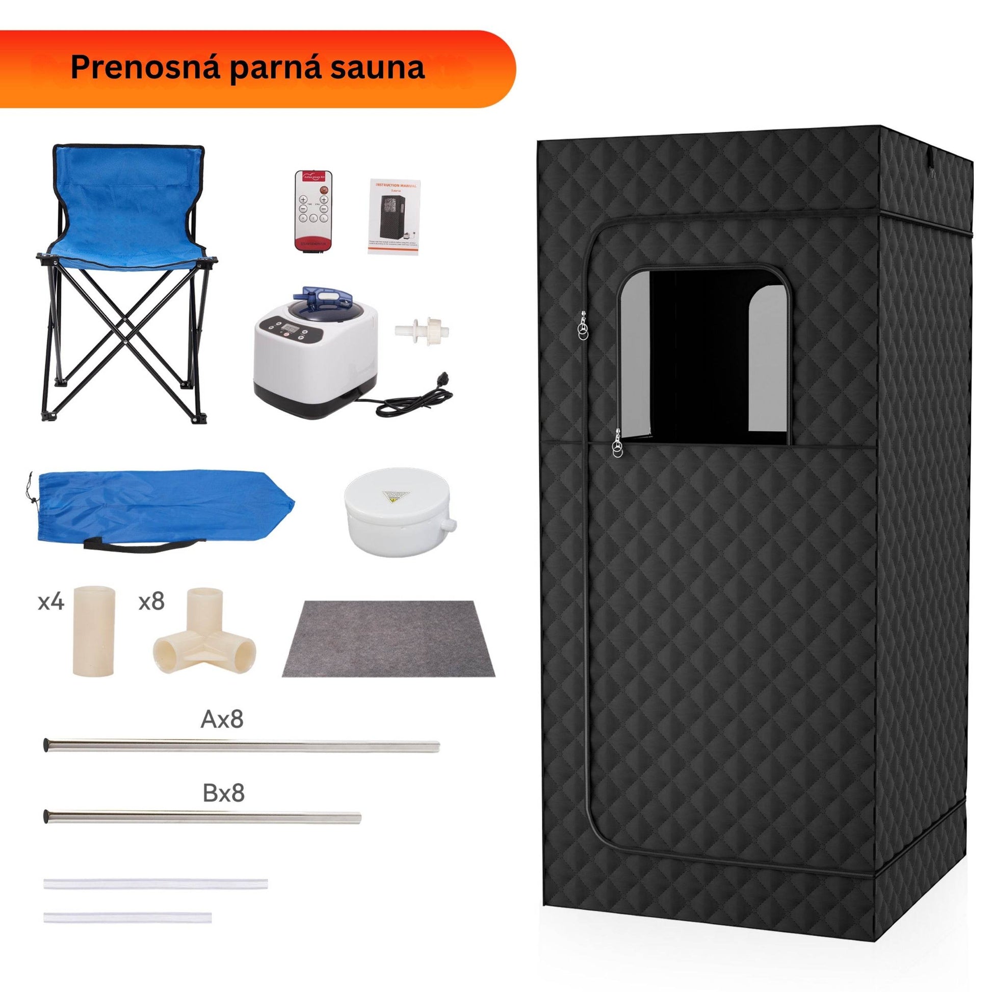 Portable Steam Sauna for Home with Steamer - RELAXONIK