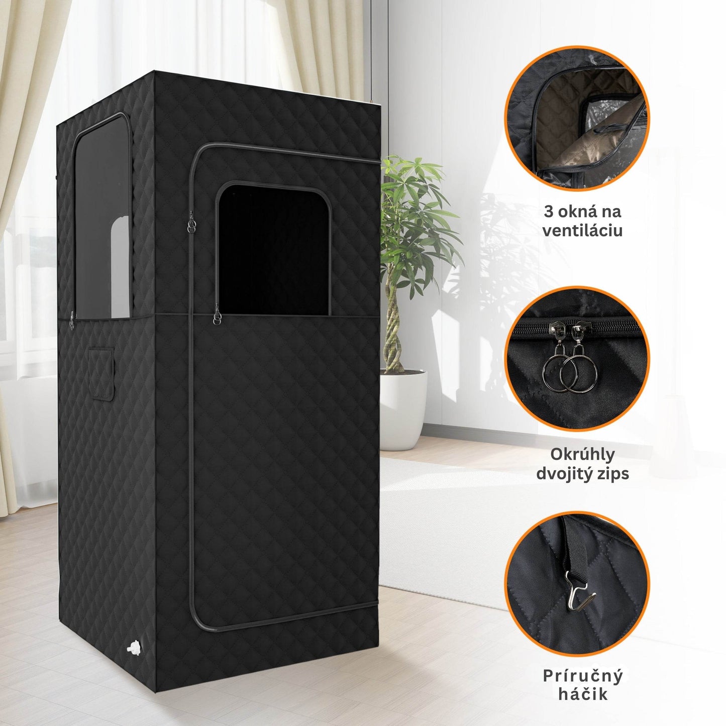 Portable Steam Sauna for Home with Steamer - RELAXONIK