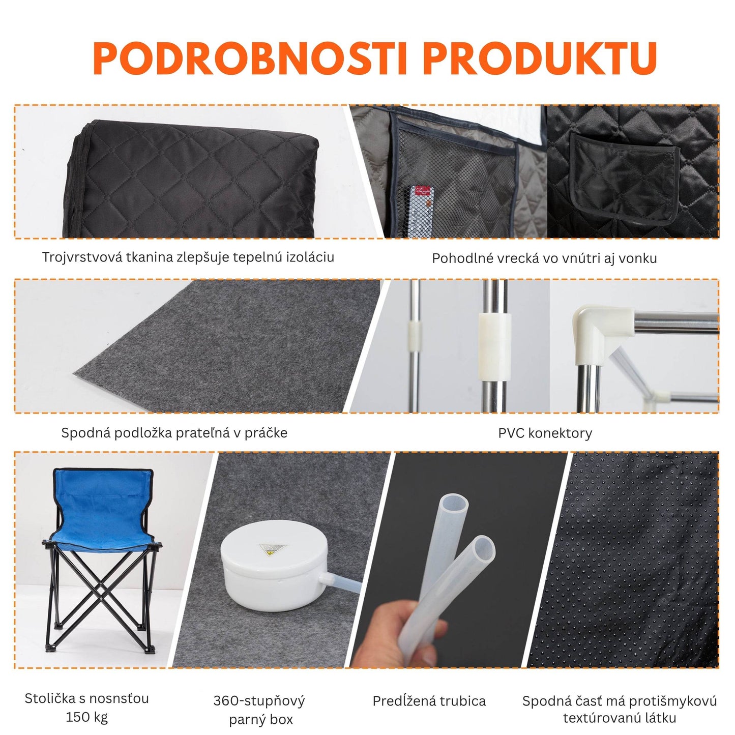 Portable Steam Sauna for Home with Steamer - RELAXONIK