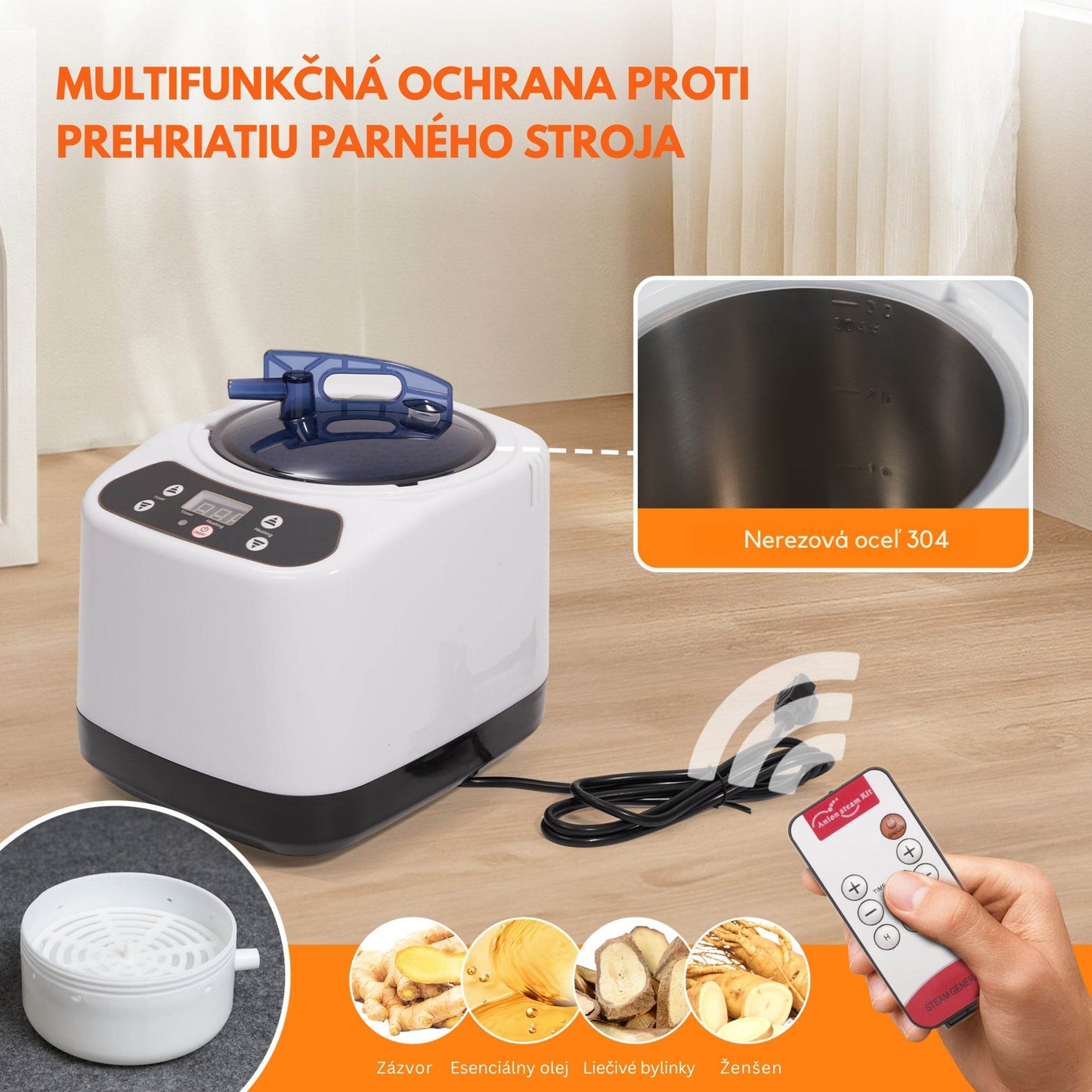 Portable Steam Sauna for Home with Steamer - RELAXONIK