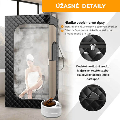 Portable Steam Sauna for Home with Steamer - RELAXONIK