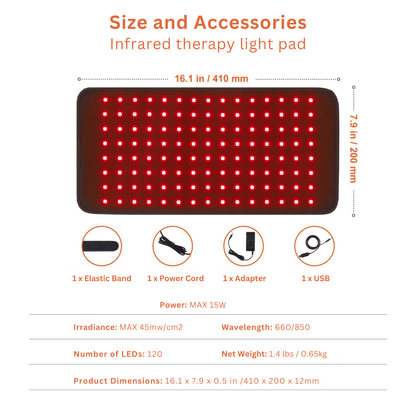 Red LED Light Therapy Belt - RELAXONIK