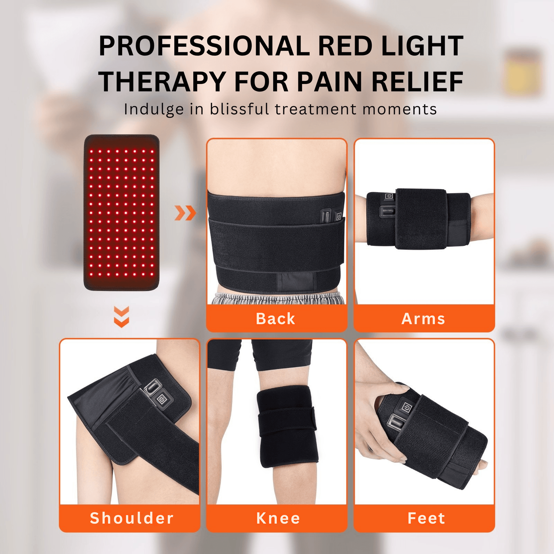 Red LED Light Therapy Belt - RELAXONIK