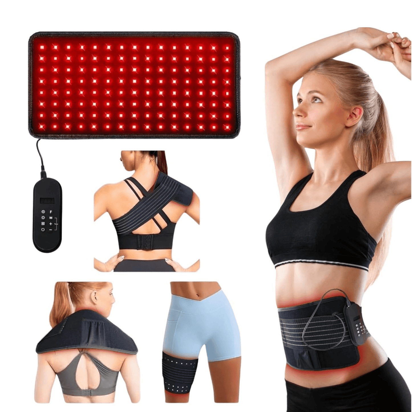 Red LED Light Therapy Belt - RELAXONIK