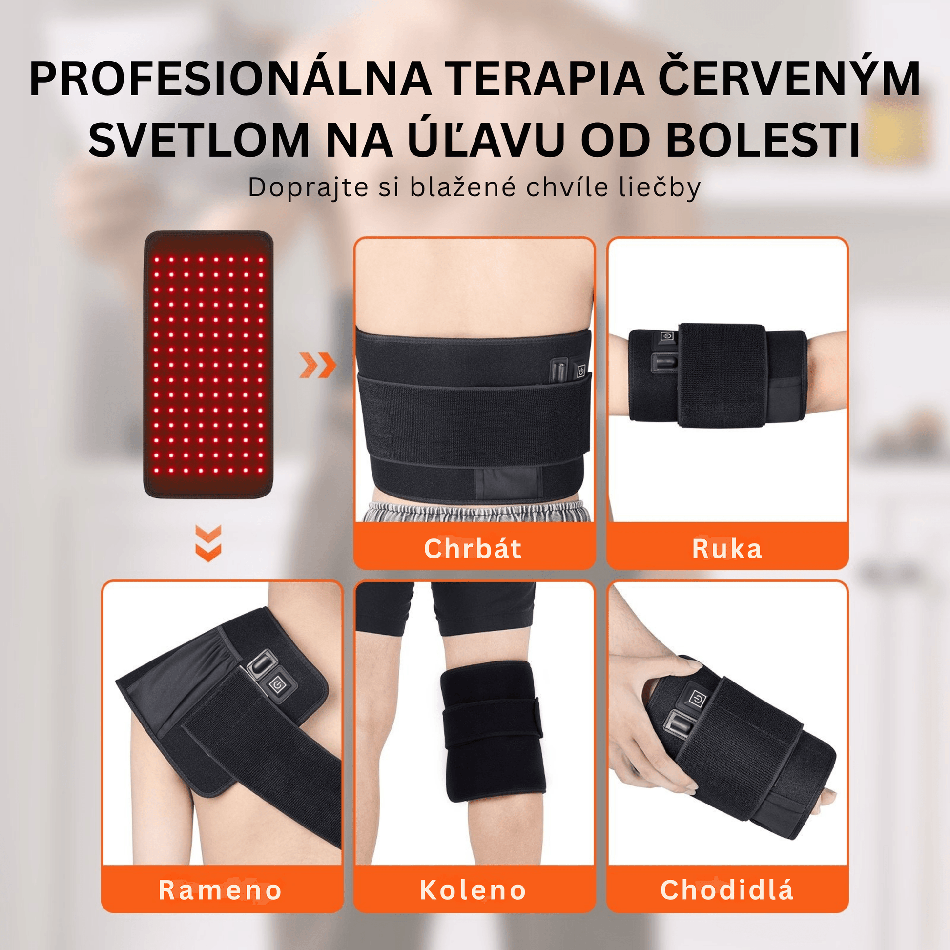 Red LED Light Therapy Belt - RELAXONIK