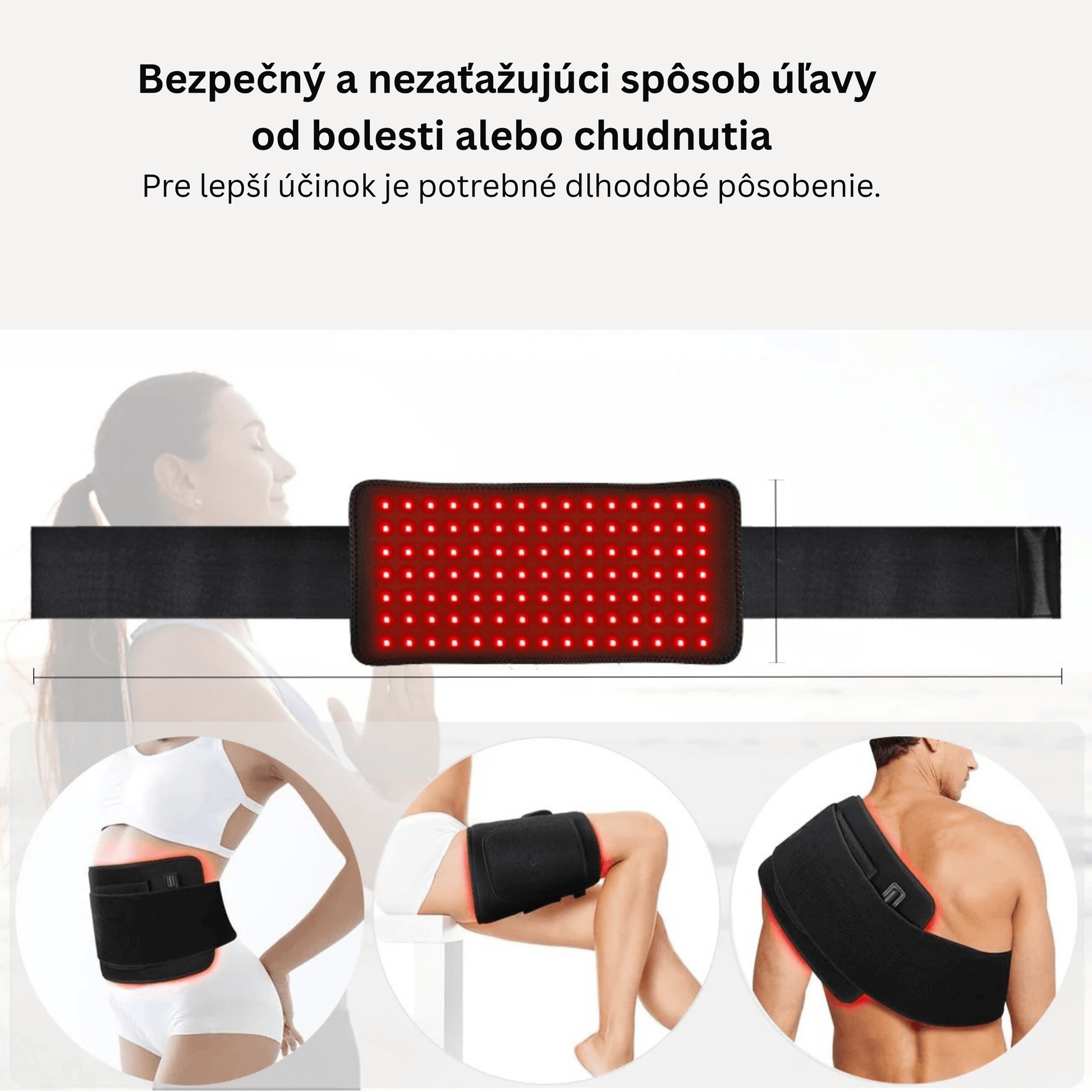 Red LED Light Therapy Belt - RELAXONIK