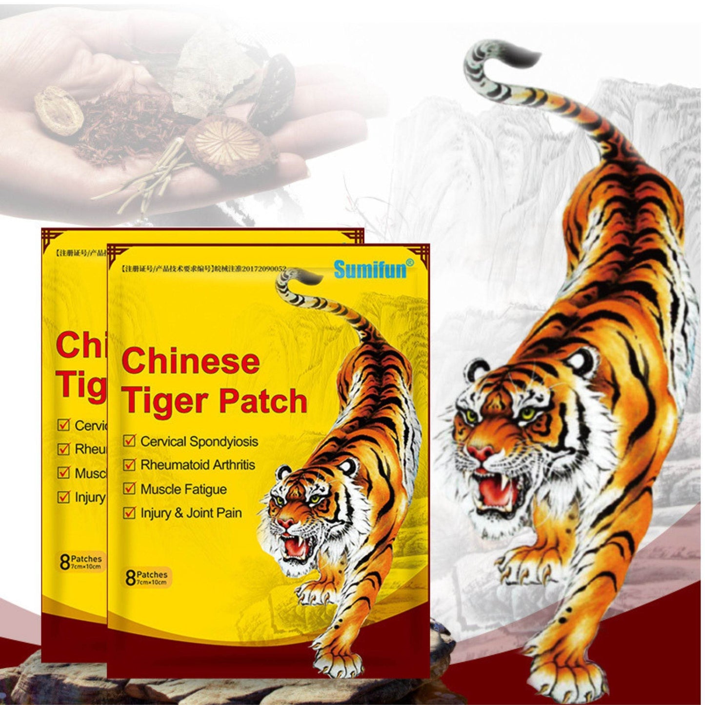 Chinese Tiger Patch for Pain Relief - RELAXONIK