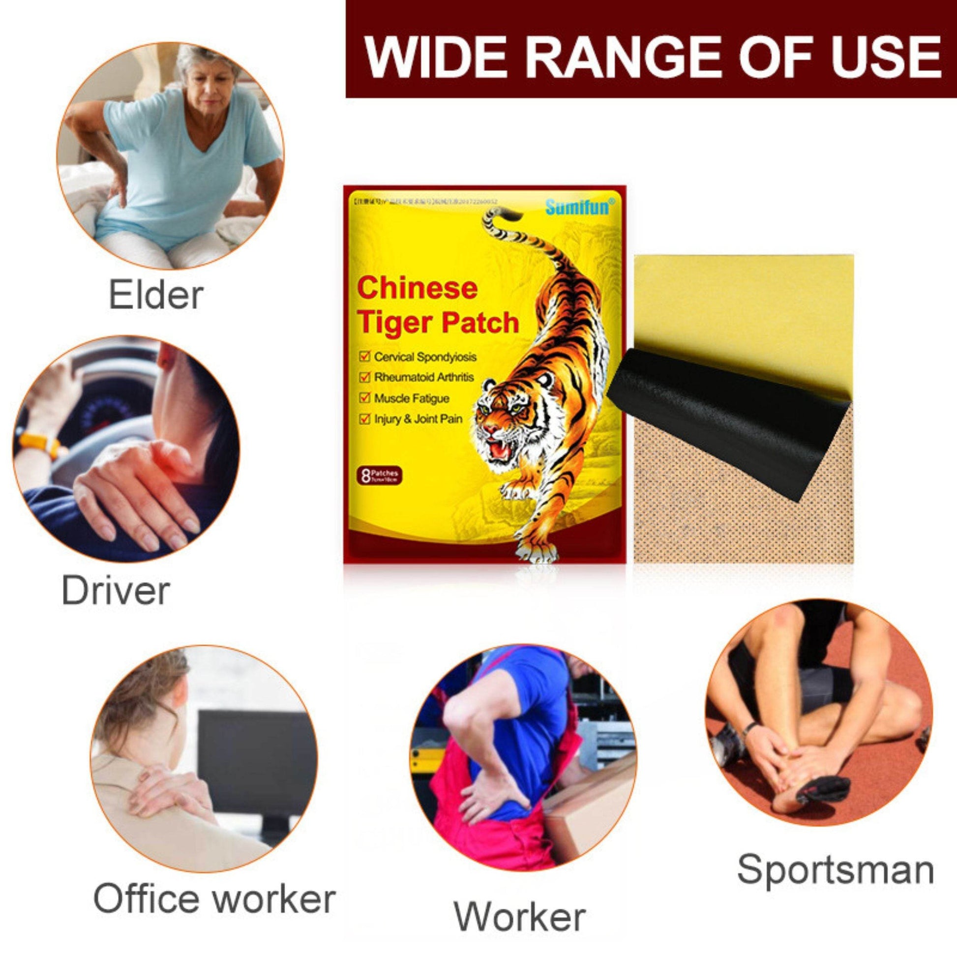 Chinese Tiger Patch for Pain Relief - RELAXONIK